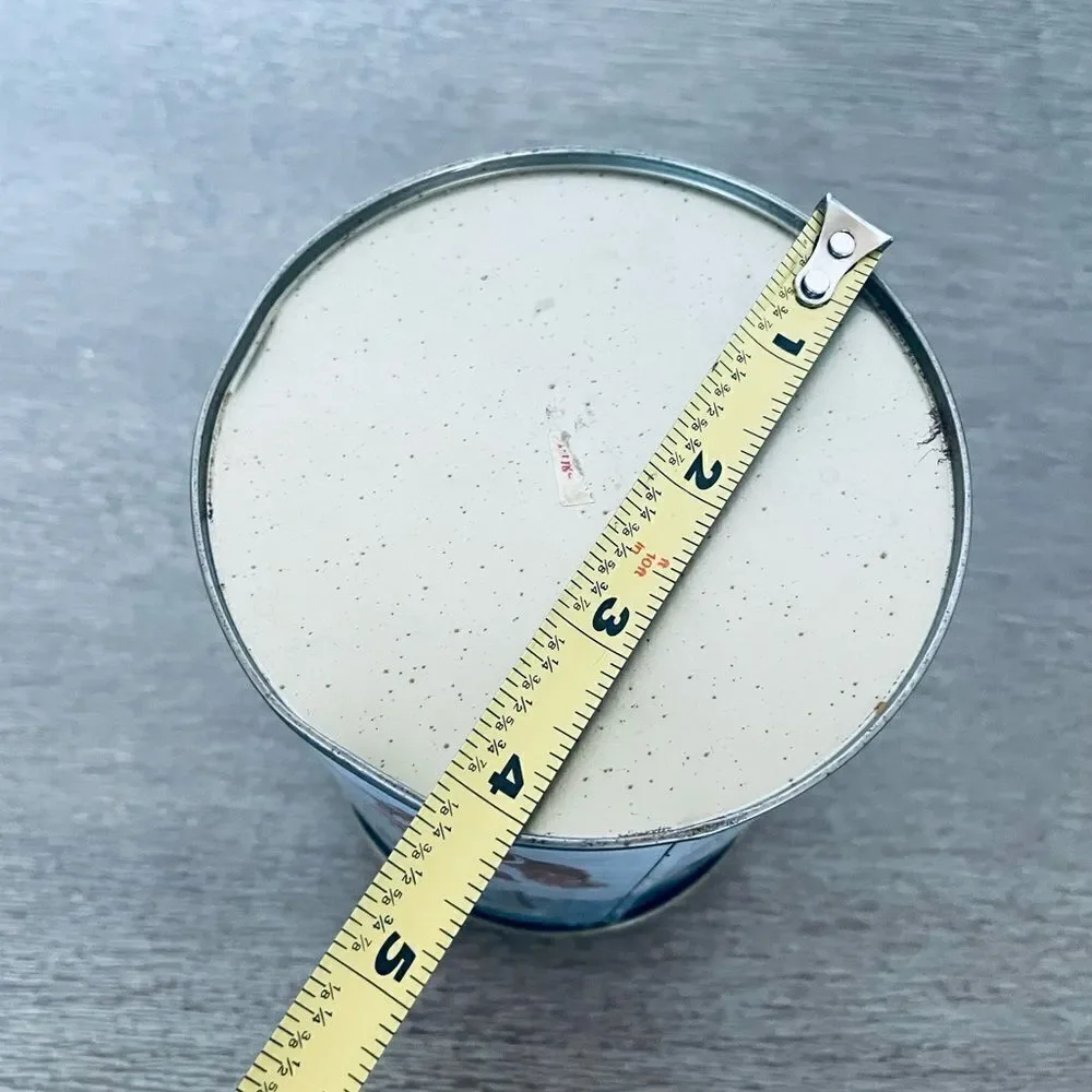 Vintage Christmas Winter Metal Kitchen Canister Jar